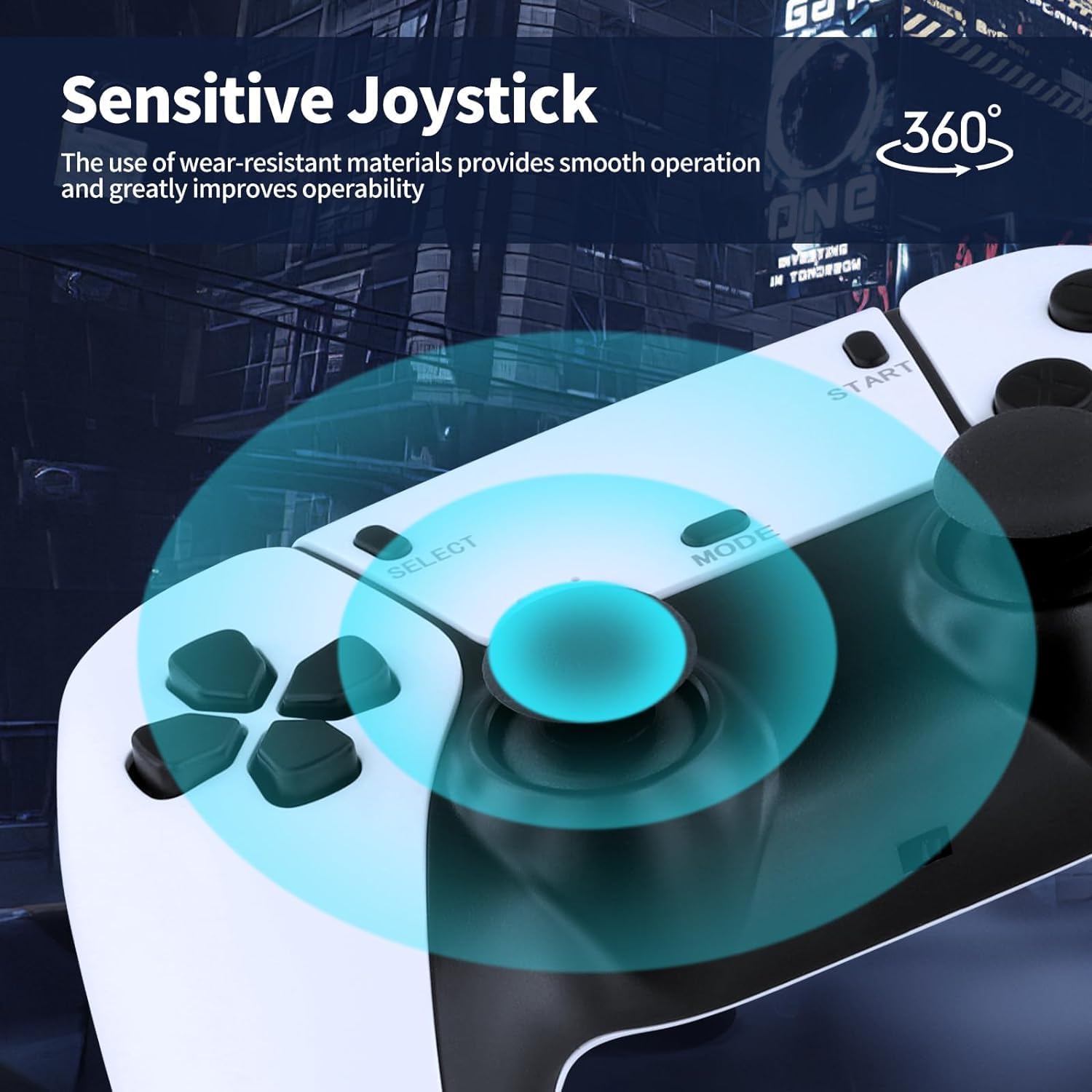Advance AD-222 wireless game player system featuring an HDMI video game stick and a 2.4G wireless gamepad, designed for plug-and-play gaming on compatible displays. www.usmile.com